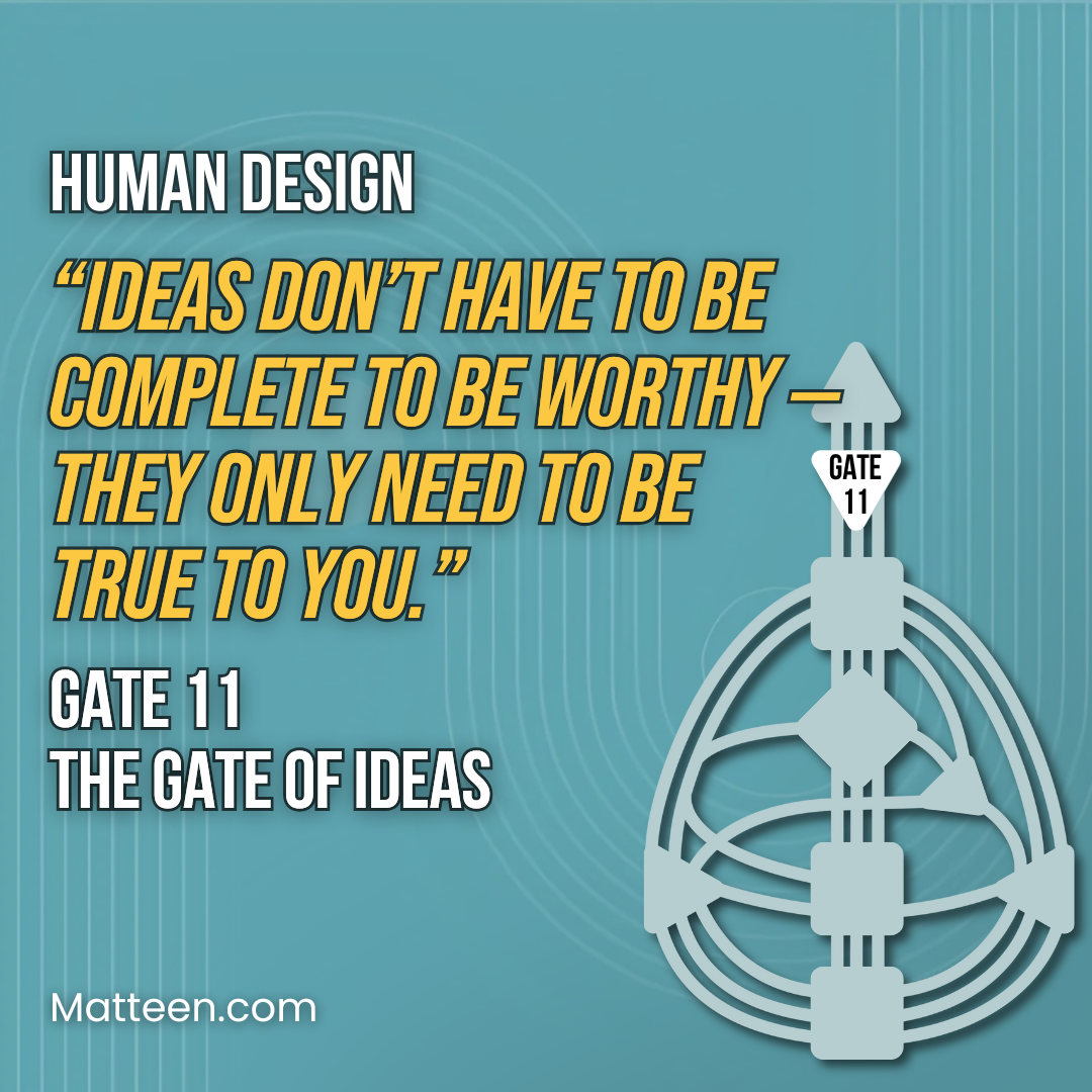 Gate 11 in Human Design
