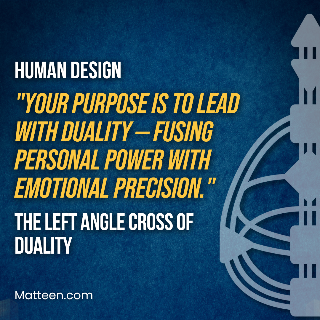 The Left Angle Cross of Duality In Human Design
