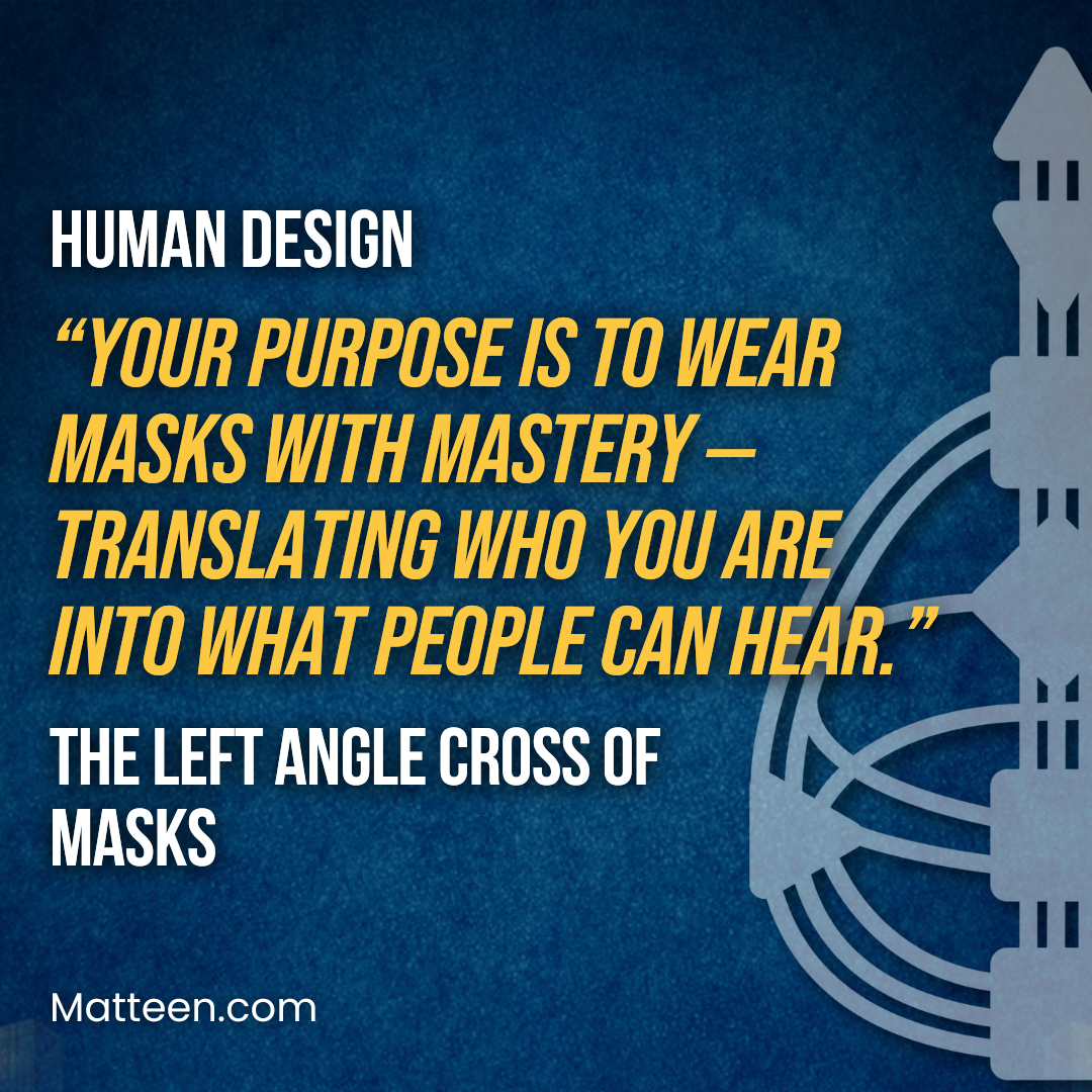 The Left Angle Cross of Masks In Human Design