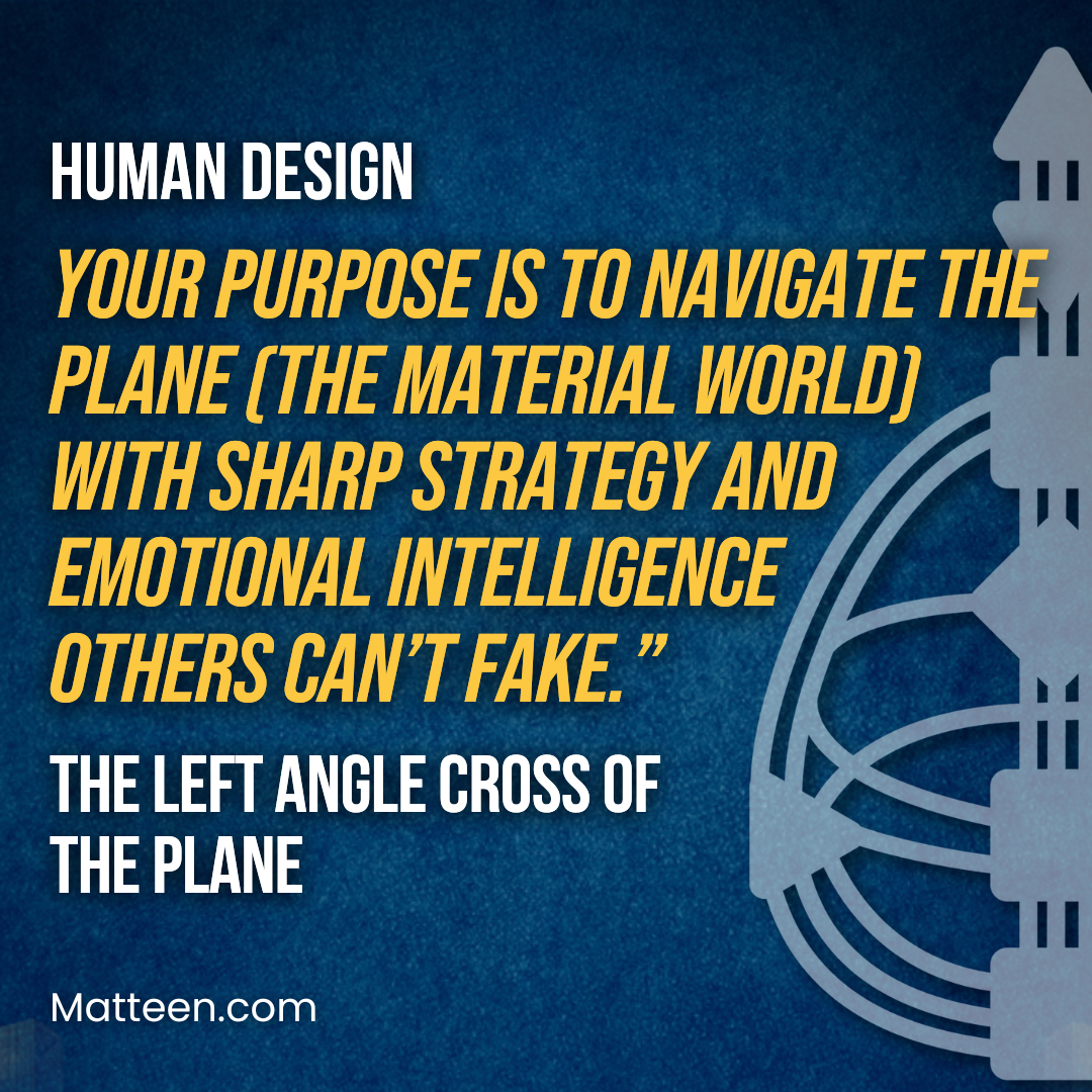 The Left Angle Cross of The Plane In Human Design