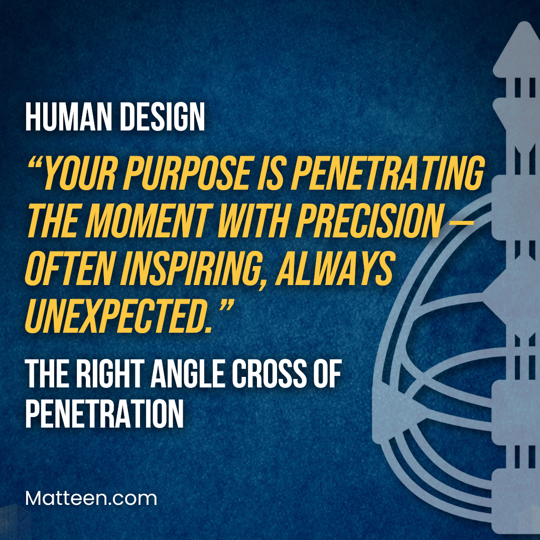 The Right Angle Cross of Penetration in Human Design