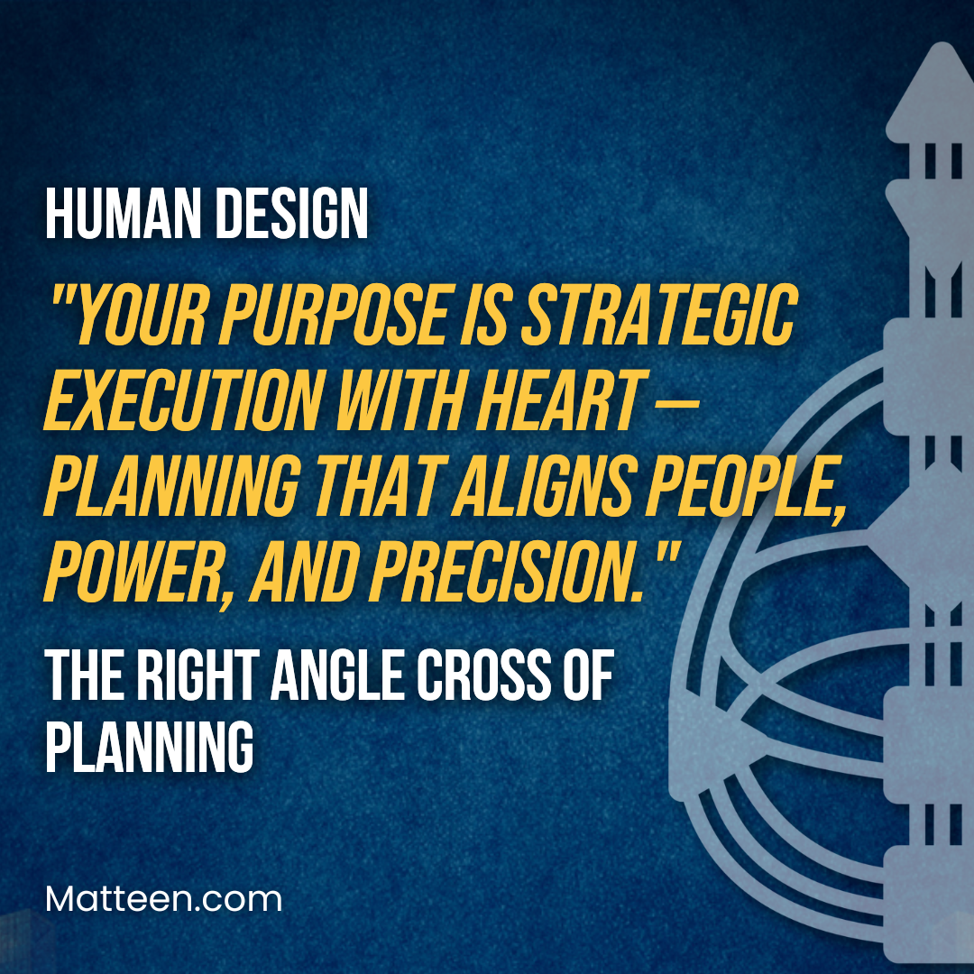 The Right Angle Cross of Planning In Human Design