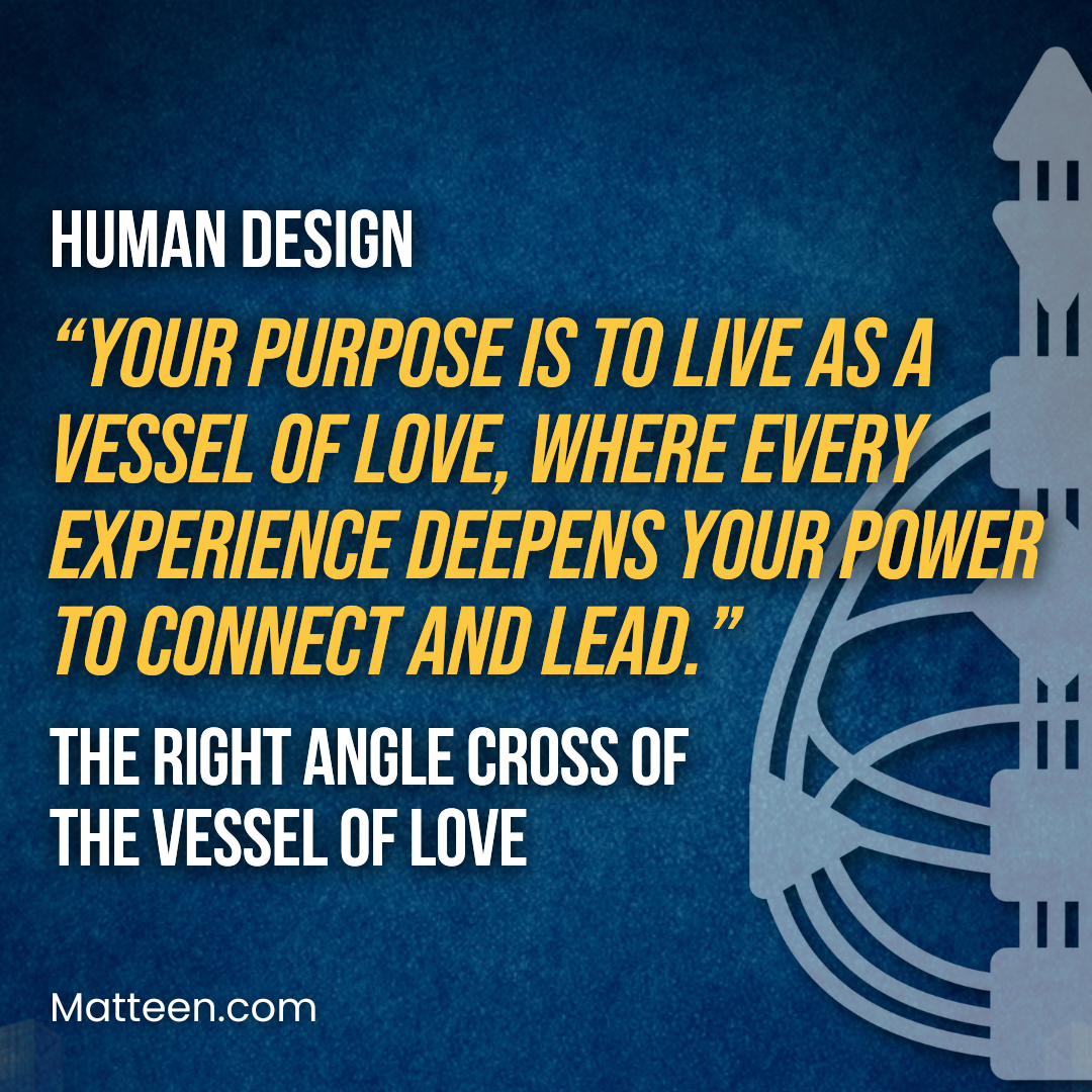 The Right Angle Cross of the Vessel of Love in Human Design